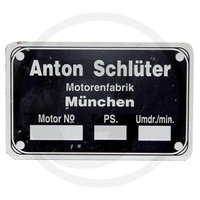 Typeplaatje Schlüter klein